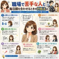職場で苦手な人と毎日顔を合わせるときの対処法は？