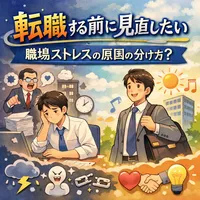 転職する前に見直したい、職場ストレスの原因の分け方？