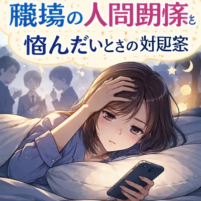 職場の人間関係に悩みすぎて眠れないときの対処法？
