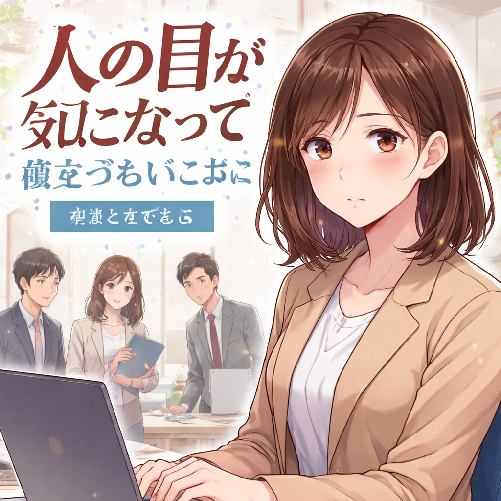人の目が気になって働きづらいときに試したいこと?