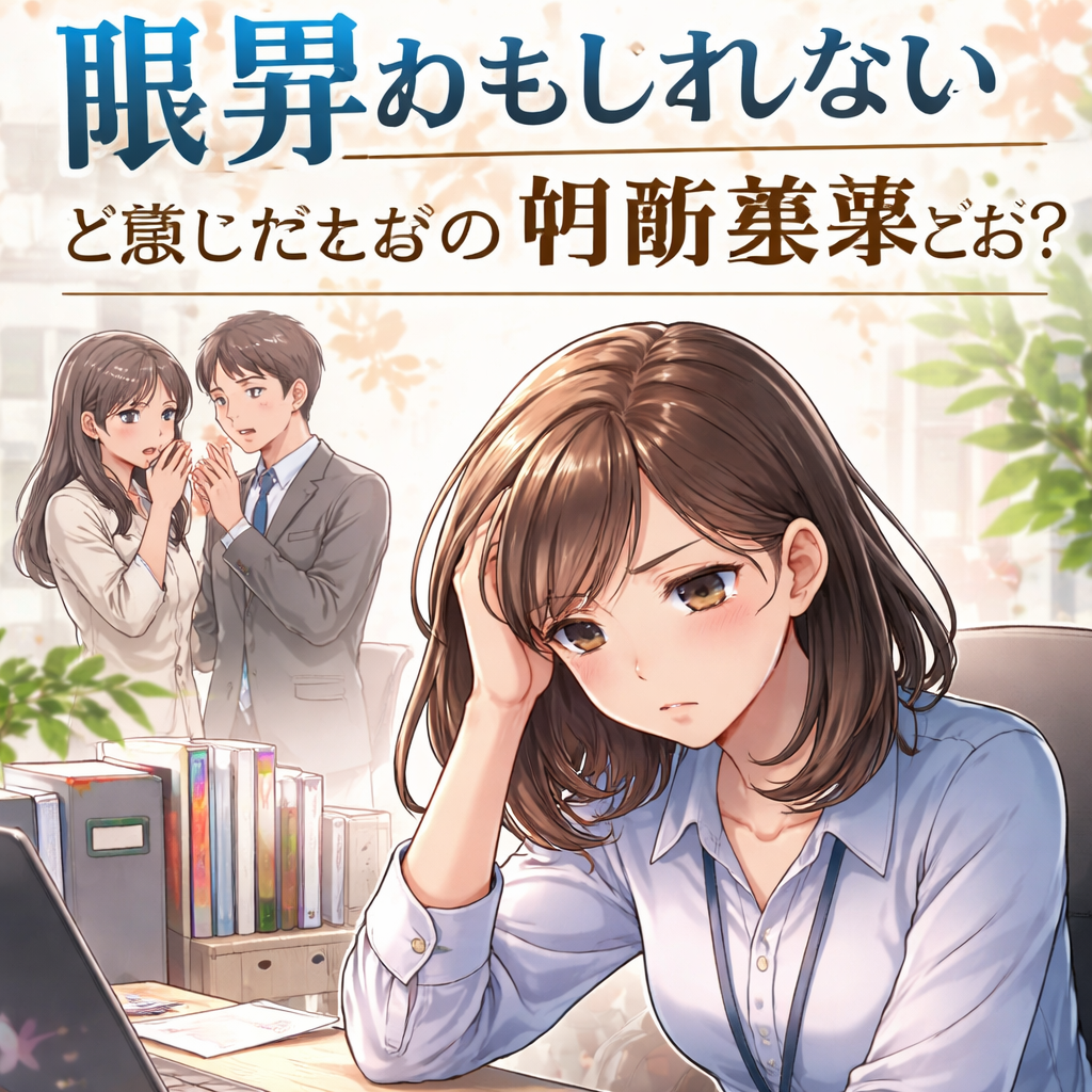 職場の人間関係が限界かもしれないと感じたときの判断基準とは？
