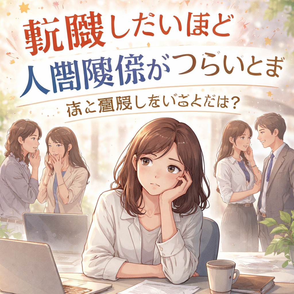 転職したいほど人間関係がつらいとき、先に整理したいこととは？