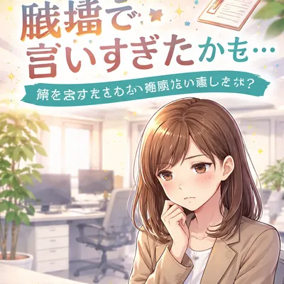 職場で言いすぎたかもと落ち込んだときの気持ちの整え方は？