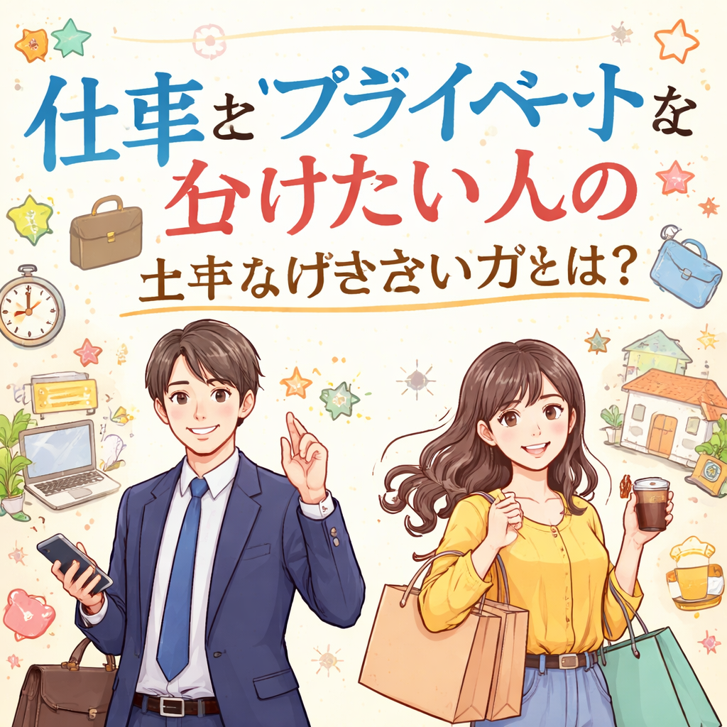 仕事とプライベートを分けたい人の上手な付き合い方とは？