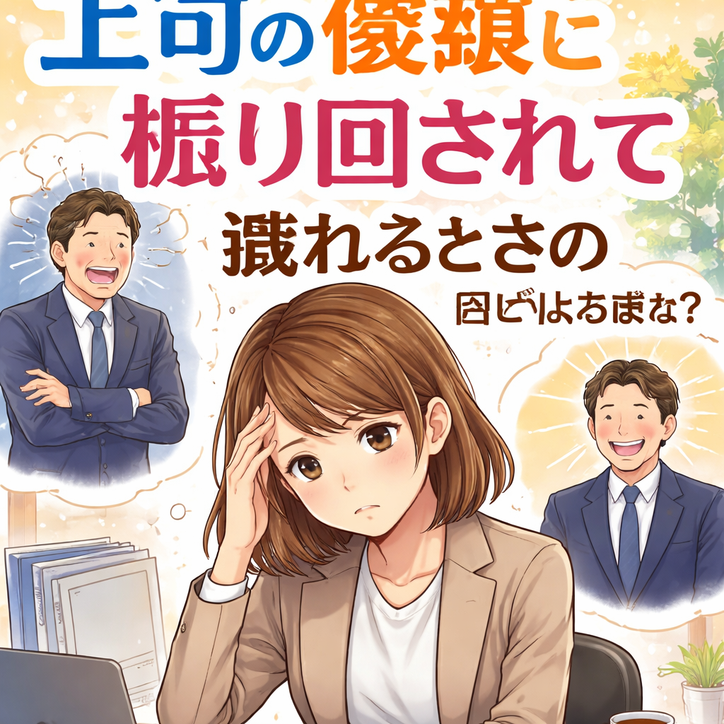 上司の機嫌に振り回されて疲れるときの受け止め方は?