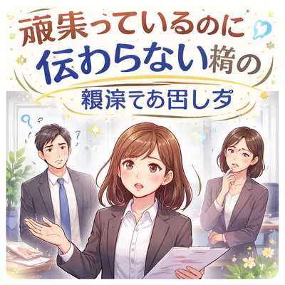 頑張っているのに伝わらないときの職場での話し方？