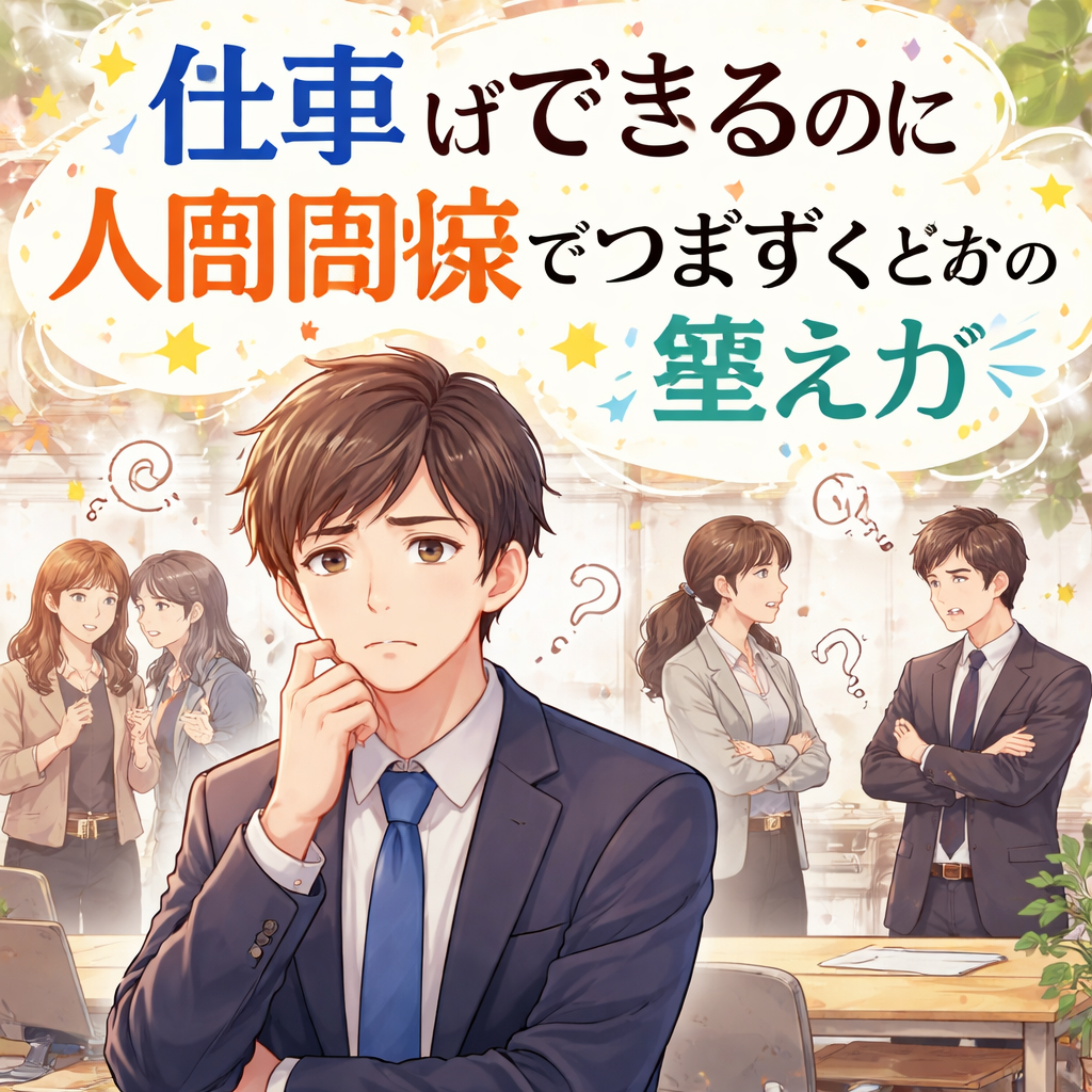 仕事はできるのに人間関係でつまずくときの整え方？