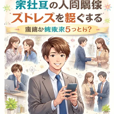 会社員の人間関係ストレスを軽くする簡単な対処法5つとは？