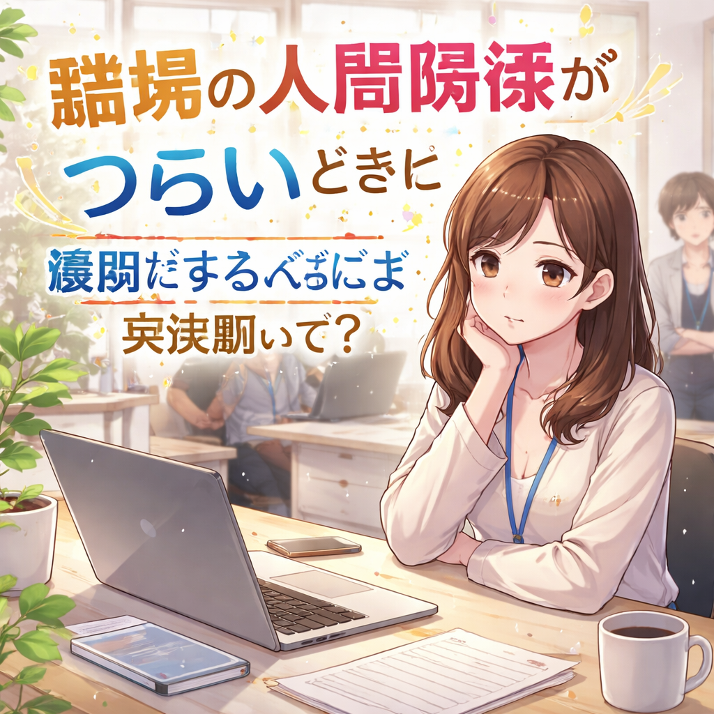 職場の人間関係がつらいときに最初にやるべきこと 完全版って？