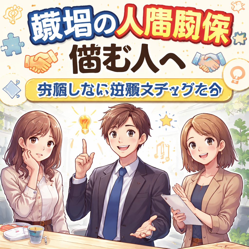 職場の人間関係に悩む人へ失敗しない改善ステップ大全？