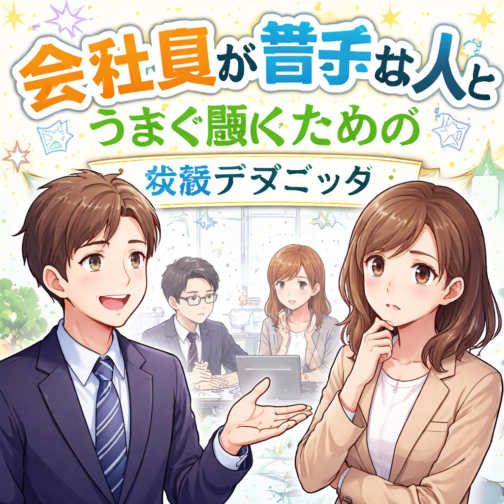会社員が苦手な人とうまく働くための実践テクニック?