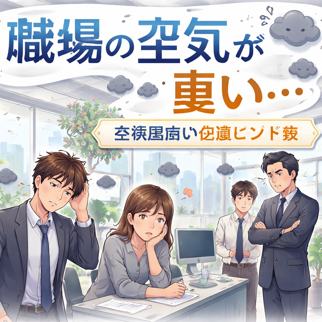 職場の空気が重いと感じる会社員向け改善ヒント集?