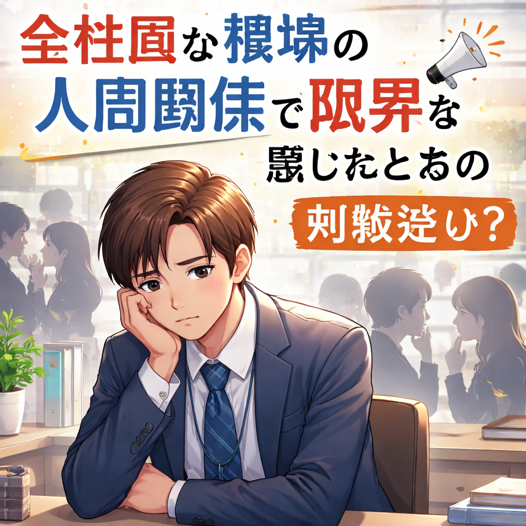 会社員が職場の人間関係で限界を感じたときの対処法は？