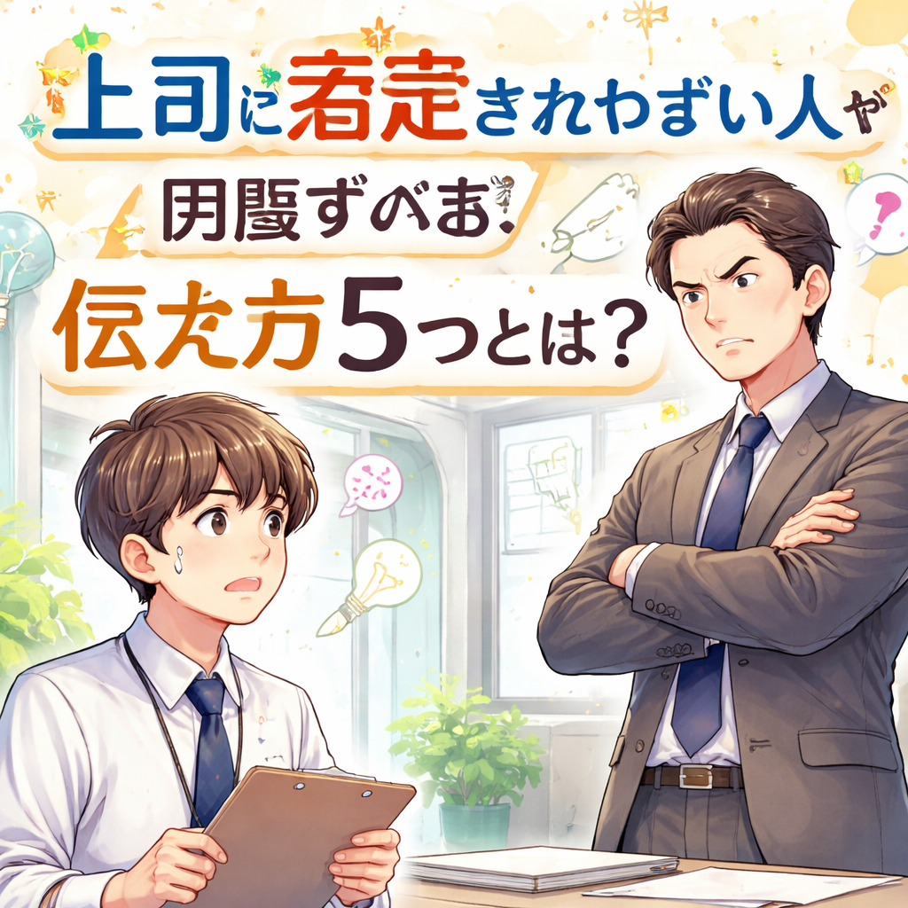 上司に否定されやすい人が見直すべき伝え方5つとは？